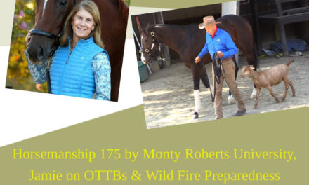 Horsemanship 175 by Monty Roberts University, Jamie on OTTBs & Wild Fire Preparedness