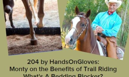204 by HandsOnGloves:  Monty on Benefits of Trail Riding, What’s A Bedding Blocker?